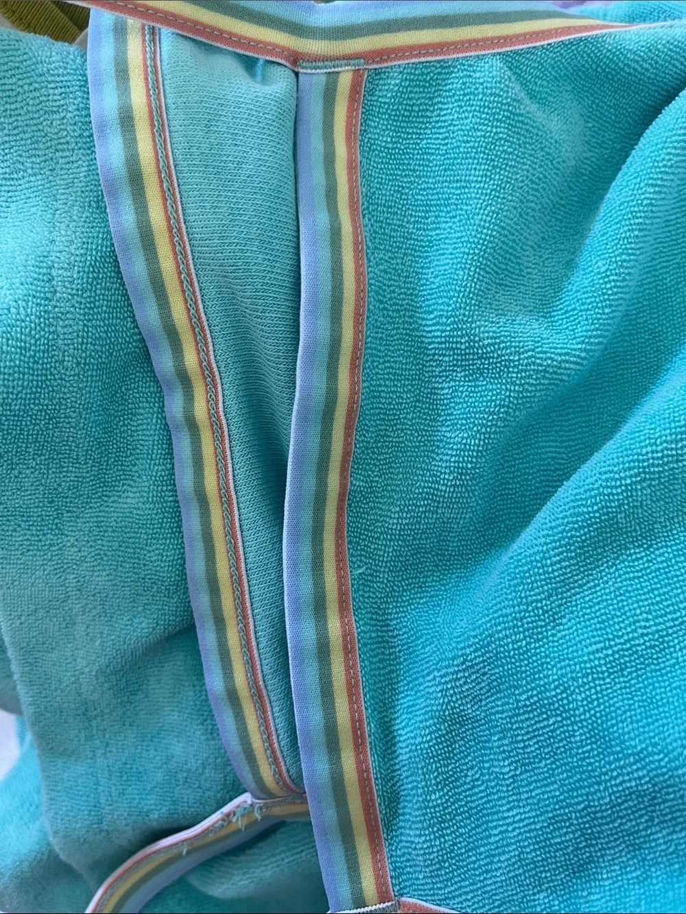 Hanna Andersson Teal Sundress with Yellow & Blue Trim